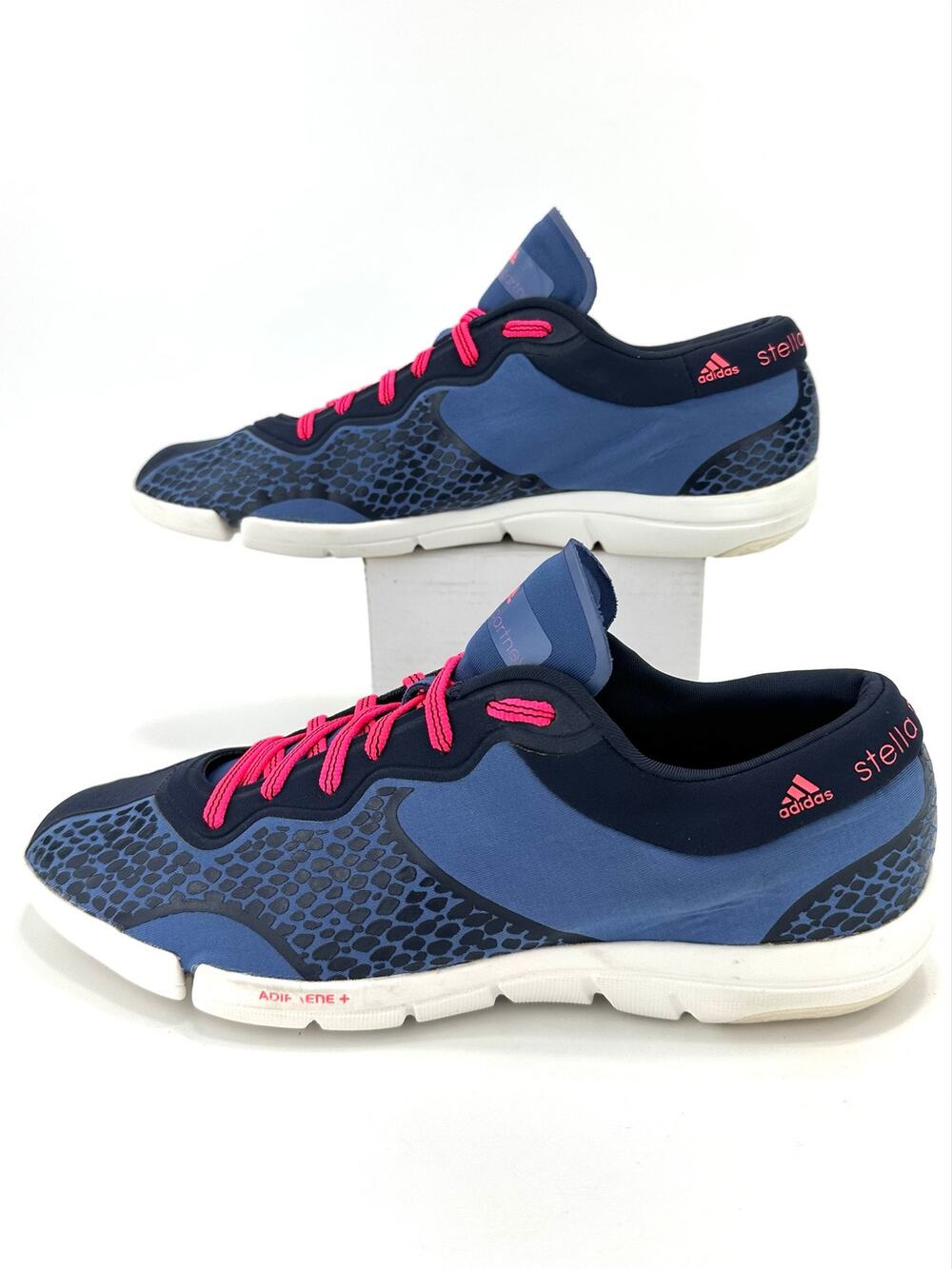 Stella McCartney X Adidas Women Sneakers Sz 8 Blue Black Pink Low Top Athleisure